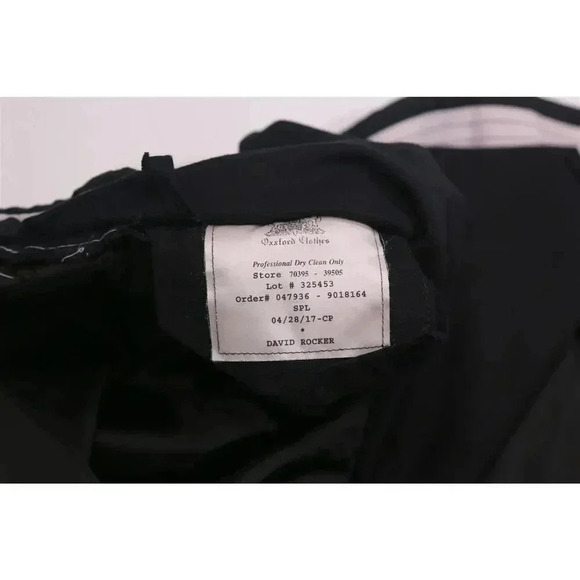 Oxxford Custom Recent Navy Blue Pinstripe Pleated Wool Dress Pants BIG 60x24 - Picture 7 of 7